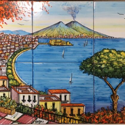 Pannello Artistico Paesaggio Napoli 60x40h.