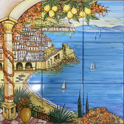 Pannello Artistico Paesaggio Amalfi 60x60