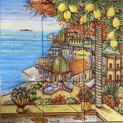 Pannello Artistico Paesaggio Positano 60x60