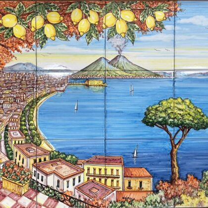 Pannello Artistico Paesaggio Napoli 80x60h.