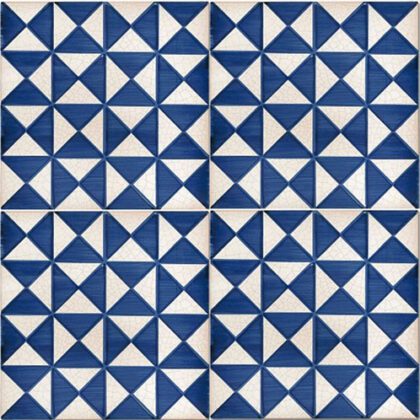 Cetrella Blu cm. 20 x 20 Antiche Maioliche Decorato a mano