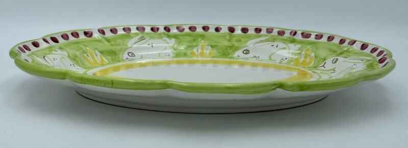 Piatto portata ovale cm.38 Decoro Animaletti - immagine 2