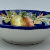 Insalatiera tonda cm.25 Barocco con frutta fondo blu - immagine 2