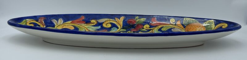 Ovaletta cm.55 Barocco con Frutta fondo blu - immagine 2
