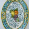 Piatto portata ovale Barocco con Frutta