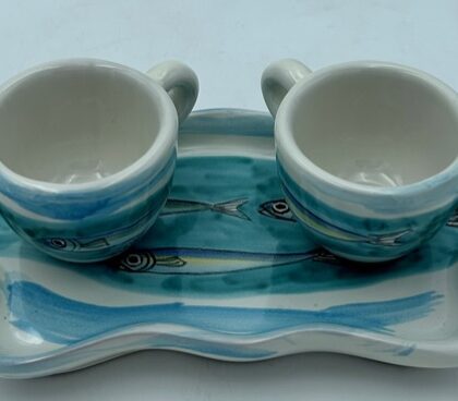 Servizio caffe' x 2  Decoro Passaggio di alici