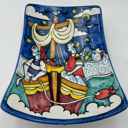 Centrotavola a vela rettangolare Decoro Naïf Moderno