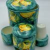 Porta Cialde caffè Decoro Limoni fondo verde ramino - immagine 2