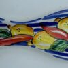Poggiacucchiaio Decoro Limoni e Peperoncini strisce blu