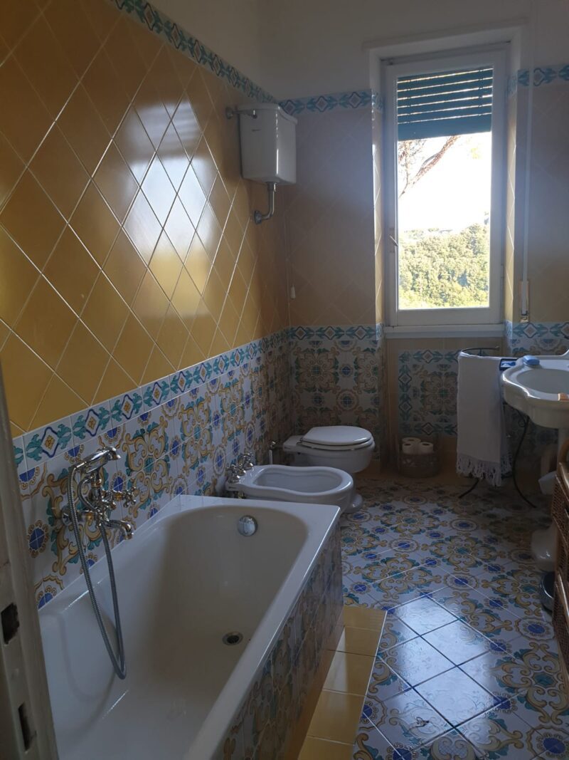 San Severo cm. 10 x 20 e angolo cm. 10x10  Antiche Maioliche Decorato a mano - immagine 2