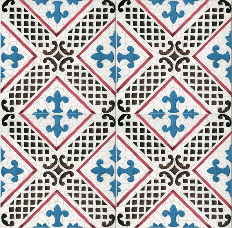 Siracusa cm. 20 x 20 Antiche Maioliche Decorato a mano