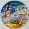 Piatto murale tondo cm.40 Decoro Naïf