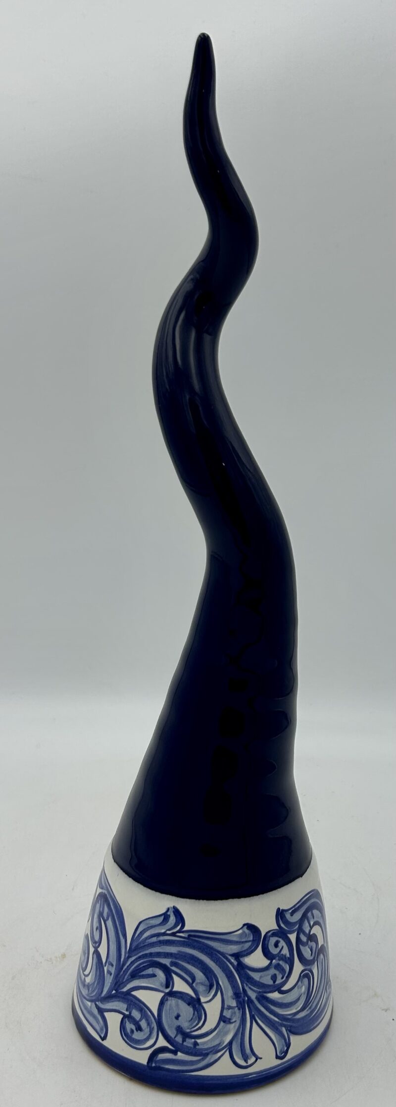Corno Decoro Barocco blu