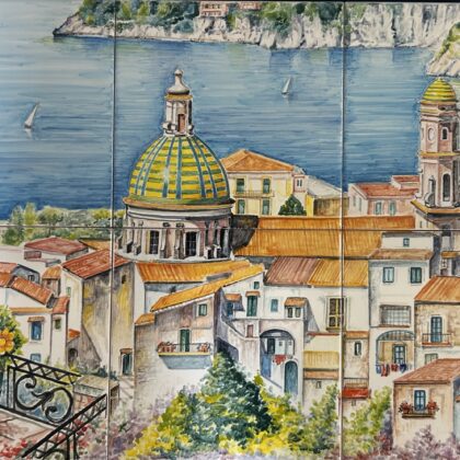 Pannello Artistico Paesaggio Vietri 60x40h.
