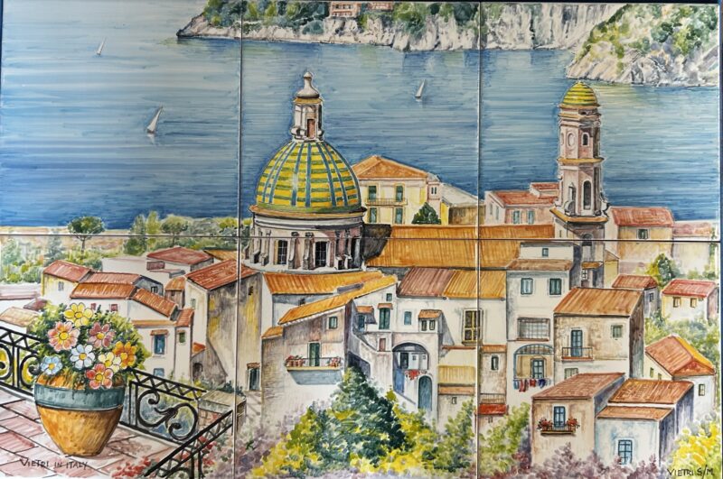 Pannello Artistico Paesaggio Vietri 60x40h.