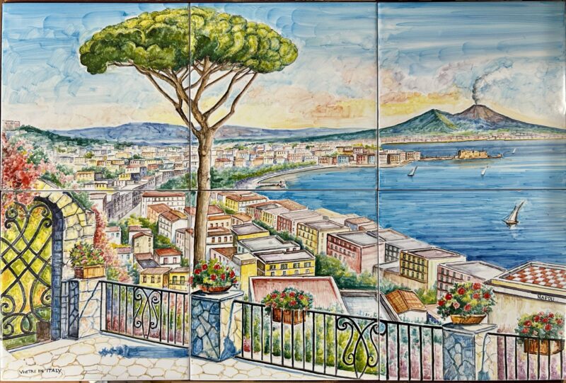 Pannello Artistico Paesaggio Napoli 60x40h.