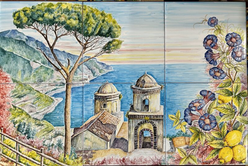 Pannello Artistico Paesaggio Ravello 60x40h.