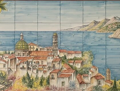Pannello Artistico Paesaggio Vietri 160x80h.
