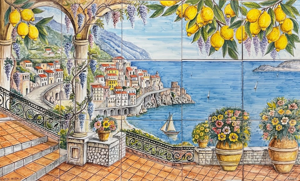 Pannello Artistico Paesaggio Amalfi 100x60