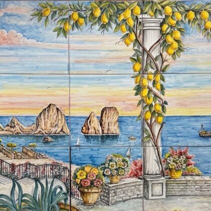 Pannello Artistico Paesaggio Capri 100x60