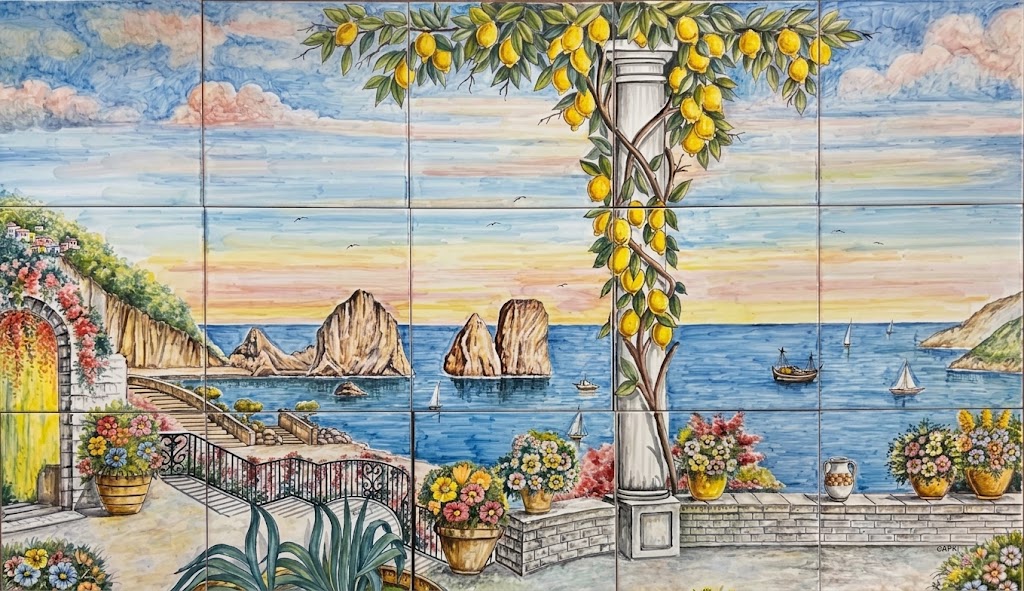 Pannello Artistico Paesaggio Capri 100x60